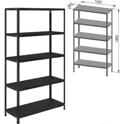 Стеллаж Brabix Ms Kd-185/40-5 291269