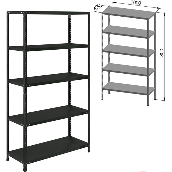 Стеллаж Brabix Ms Kd-185/40-5 291269