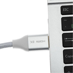 Кабель Cactus CS-HDMI.2.1-1.8 (ver 2.1, 1.8 м, серебристый)