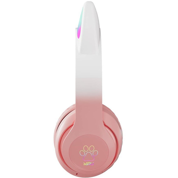 Наушники с ушками MIRU Cat EP-W10 (розовый)