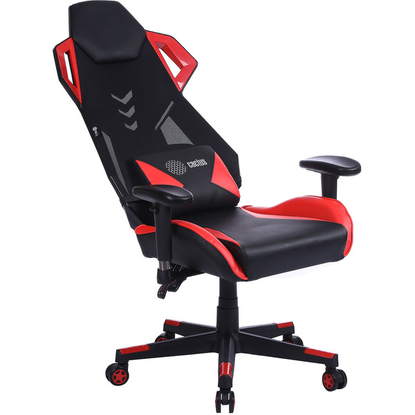 Кресло CACTUS CS-CHR-090BLR (черный/красный)