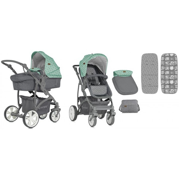 Универсальная коляска Lorelli Vista Green&Grey