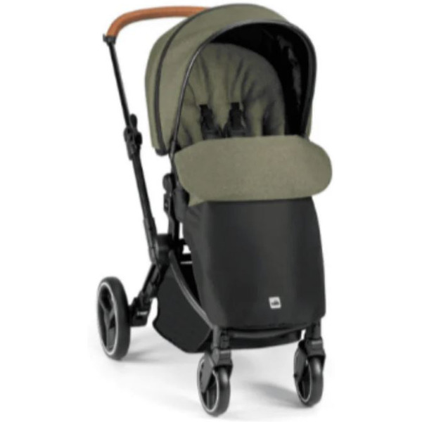 Универсальная коляска CAM Next Evo (3 в 1, зеленый-черный/черная рама)