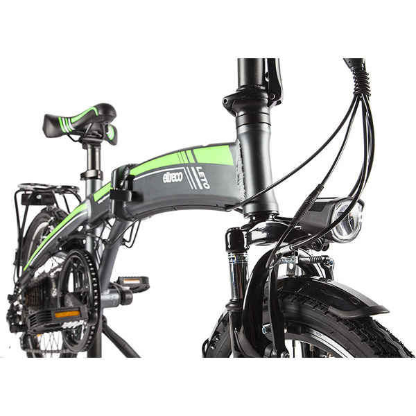 Велогибрид Eltreco Leto (черный/синий)