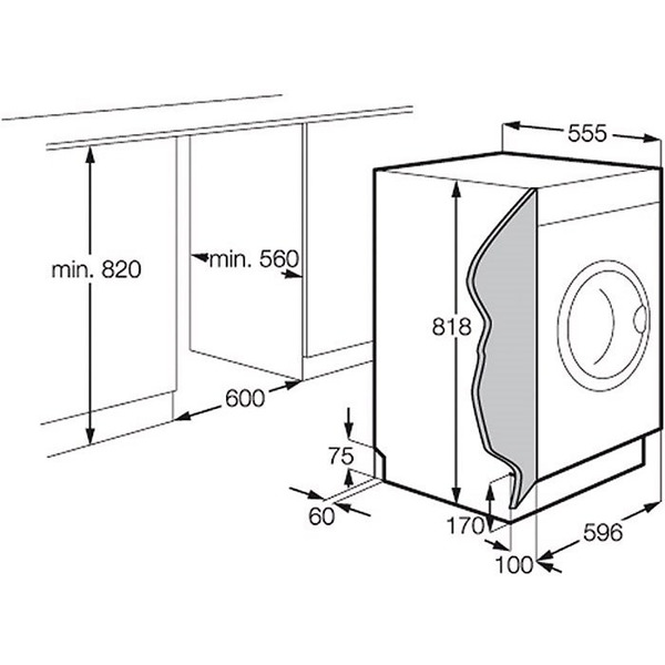 Стирально-сушильная машина ELECTROLUX EWX 147410W