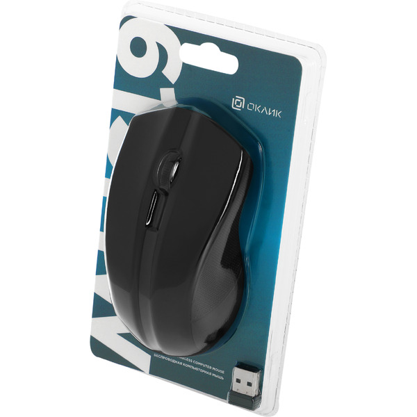 Мышь Оклик 615MW (черный/серый)