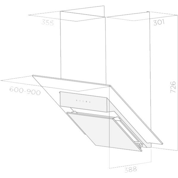 Кухонная вытяжка Elica CLASS 60/A/IX/BL
