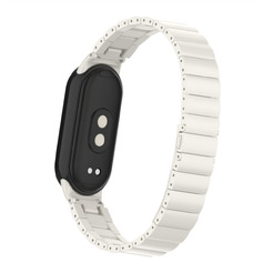 Ремешок Bingo Stainless Strips для XIAOMI Mi Band 8 (слоновая кость)