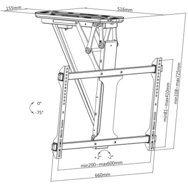 Кронштейн электрический потолочный Maclean MC-880