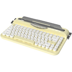 Компьютерная клавиатура AJAZZ AF84 (бело-желтая)