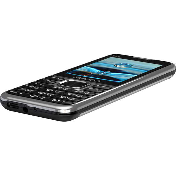 Мобильный телефон Maxvi X10i +ЗУ WC-112 (серебристый)