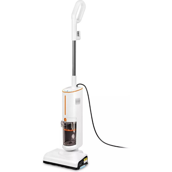 Вертикальный паровой пылесос "2 в 1" Kitfort КТ-5157-2 (бело-оранжевый)