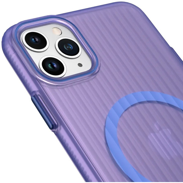 Задняя накладка CASE Translucent Strip Apple iPhone 13 Pro Max (синий)