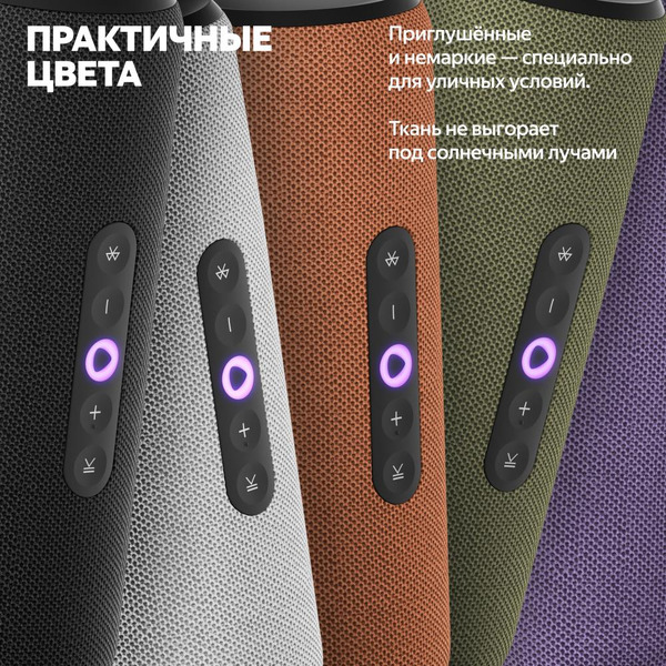Портативная Умная колонка Яндекс.Стрит YNDX-00030VIO (фиолетовый)