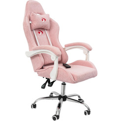 Вибромассажное кресло Calviano ASTI ULTIMATO (pink fabric)
