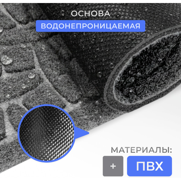 Придверный коврик Sundays Home Diamant 40x60см 93605 (серый)