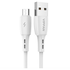 Кабель VIPFAN X05 USB-MicroUSB 3A 2 м (белый)