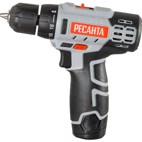 Дрель-шуруповерт Ресанта ДА-12-2ЛК (75/14/2)