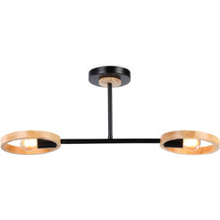 Люстра Ambrella Traditional TR8244/2 BK/LWD (черный/светлое дерево)