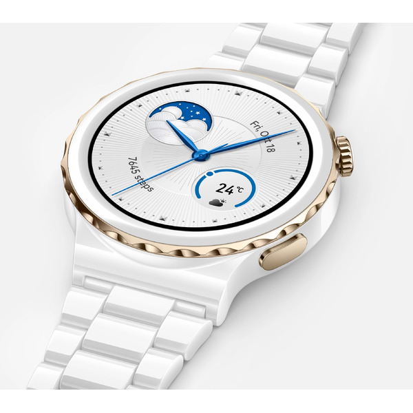 Умные часы Huawei Watch GT 3 Pro Ceramic 43 мм (FRG-B19) Gold Bezel с керамическим ремешком