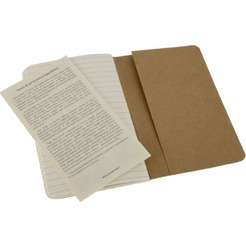 Блокнот Moleskine Cahier Journal Large QP416 (бежевый) 3 шт