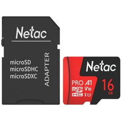 Карта памяти Netac P500 Extreme Pro 16GB NT02P500PRO-016G-R (с адаптером)