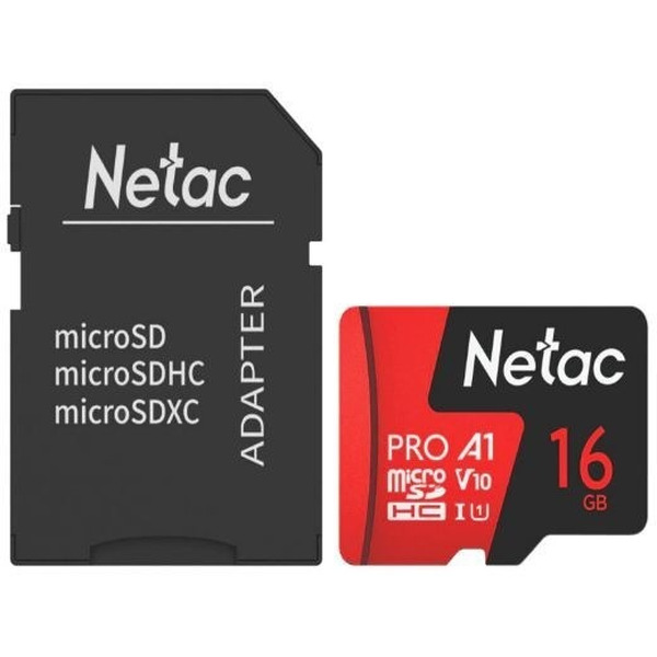 Карта памяти Netac P500 Extreme Pro 16GB NT02P500PRO-016G-R (с адаптером)