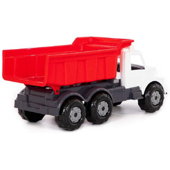 Автомобиль-самосвал Полесье Буран" №3 (бело-красный) 43672