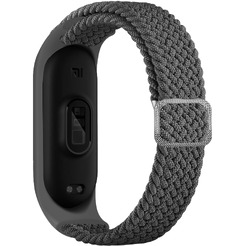 Ремешок Bingo Braided для Xiaomi Mi Band 3/4/5/6 Серый
