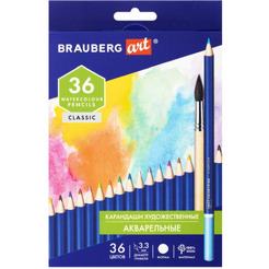 Карандаши цветные акварельные BRAUBERG Art Classic 181531 (36 цв)