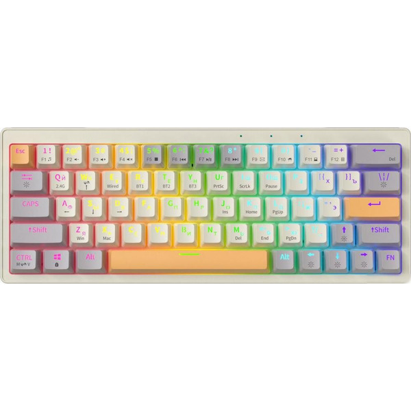 Клавиатура JEGG ZA63 Pro Beige Gray Yellow (TNT Yellow)