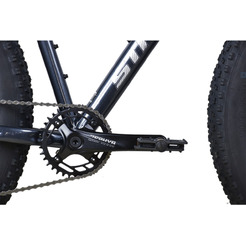 Велосипед Stark Fat 26.3 HD S 2025 HQ-0017808 (темно-серый/серебристый металлик)