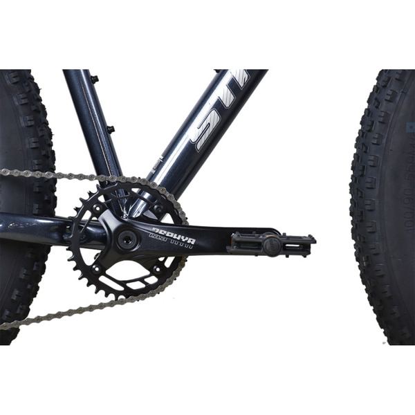 Велосипед Stark Fat 26.3 HD S 2025 HQ-0017808 (темно-серый/серебристый металлик)