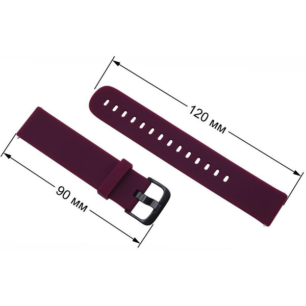 Ремешок Bingo Silicone для Amazfit Bip/GTS/GTR 42mm/Ширина 20мм Фиолетовый