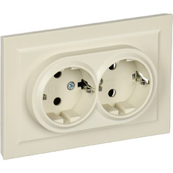 Розетка IEK Brite РСш12-3-БрКр