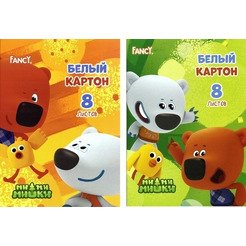 Картон белый ACTION Fancy, 8л.