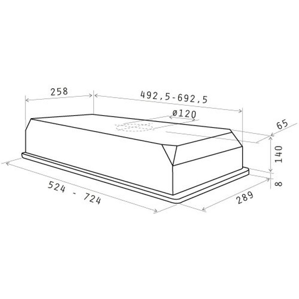 Кухонная вытяжка Elica ELIBLOC 9 LX SILVER F/60