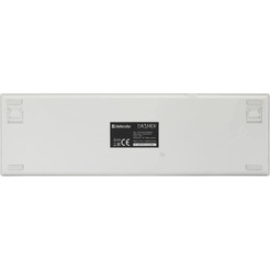 Клавиатура Defender Dasher GK-472 (белый/серый)
