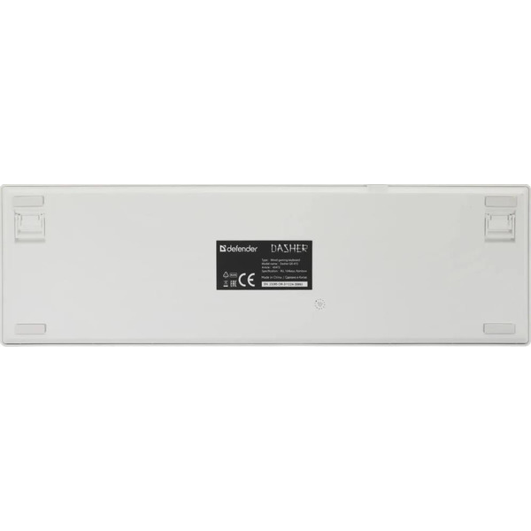 Клавиатура Defender Dasher GK-472 (белый/серый)