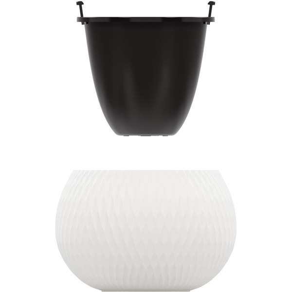 Кашпо Альтернатива Жемчужина М8722 (белый)