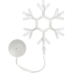 Фигура светодиодная NEON-NIGHT Снежинка на присоске с подвесом 501-019