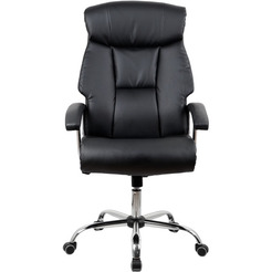Кресло офисное Kingstyle SHL-1 Raum Chrome (экокожа, черный)