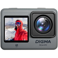 Экшн-камера Digma DiCam 870 (серый)