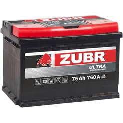 Автомобильный аккумулятор Zubr Ultra R+ 75 А/ч ZU750S