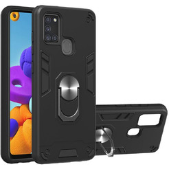 Бампер Bingo Warrior для Samsung Galaxy A21s (черный)