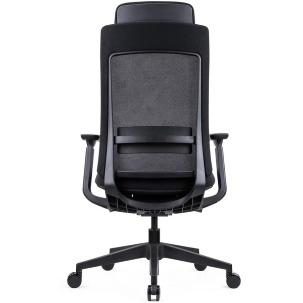 Кресло компьютерное SitZone E-VL002A сетка/ткань, черный, крестов. пластик