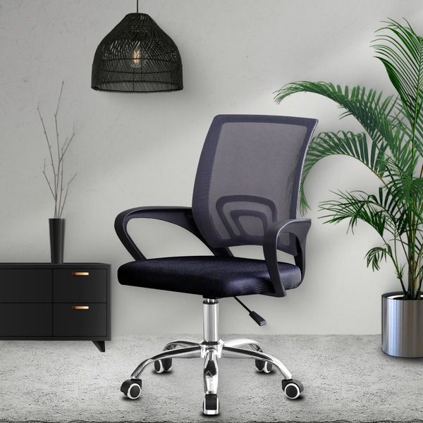 Кресло офисное Mio Tesoro Виола 695 AF-C4021 (серый/черный)