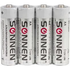 Батарейки  SONNEN 24 шт, Alkaline, АА(LR6,15А)