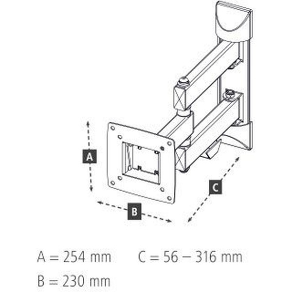 Кронштейн Hama H-118112 (черный)