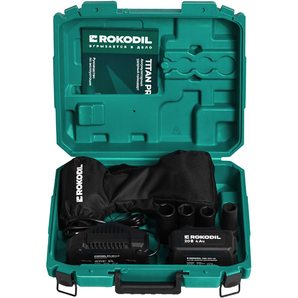 Гайковерт Rokodil Titan Pro (с 2-мя АКБ)